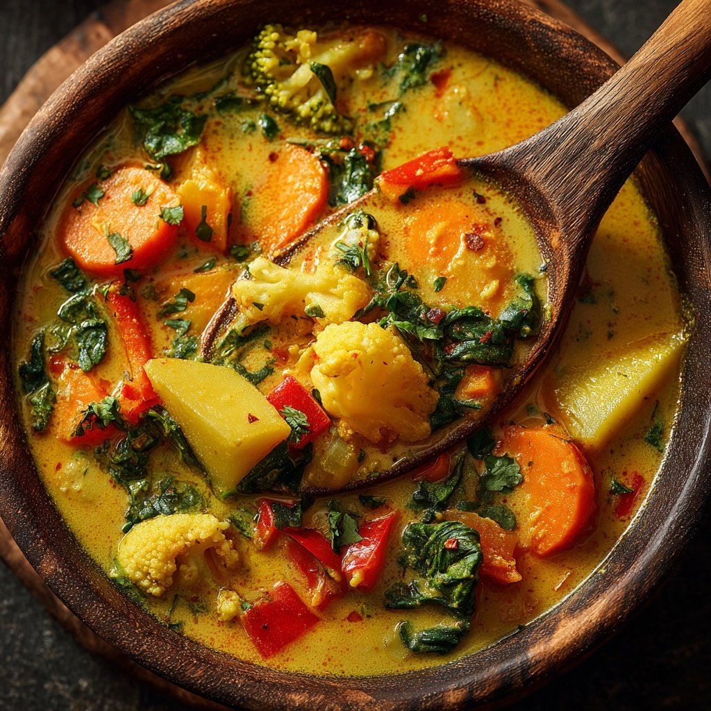 Healthy Crockpot Vegetable Korma