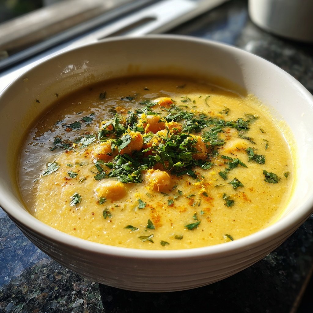 Creamy Lemon Chickpea Soup