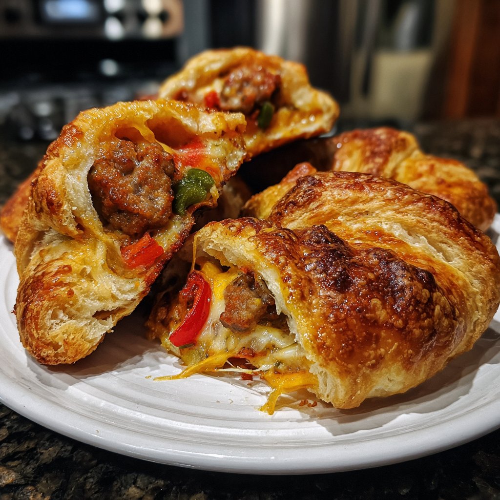 Super Bowl Party Food Stuffed Crescent Rolls