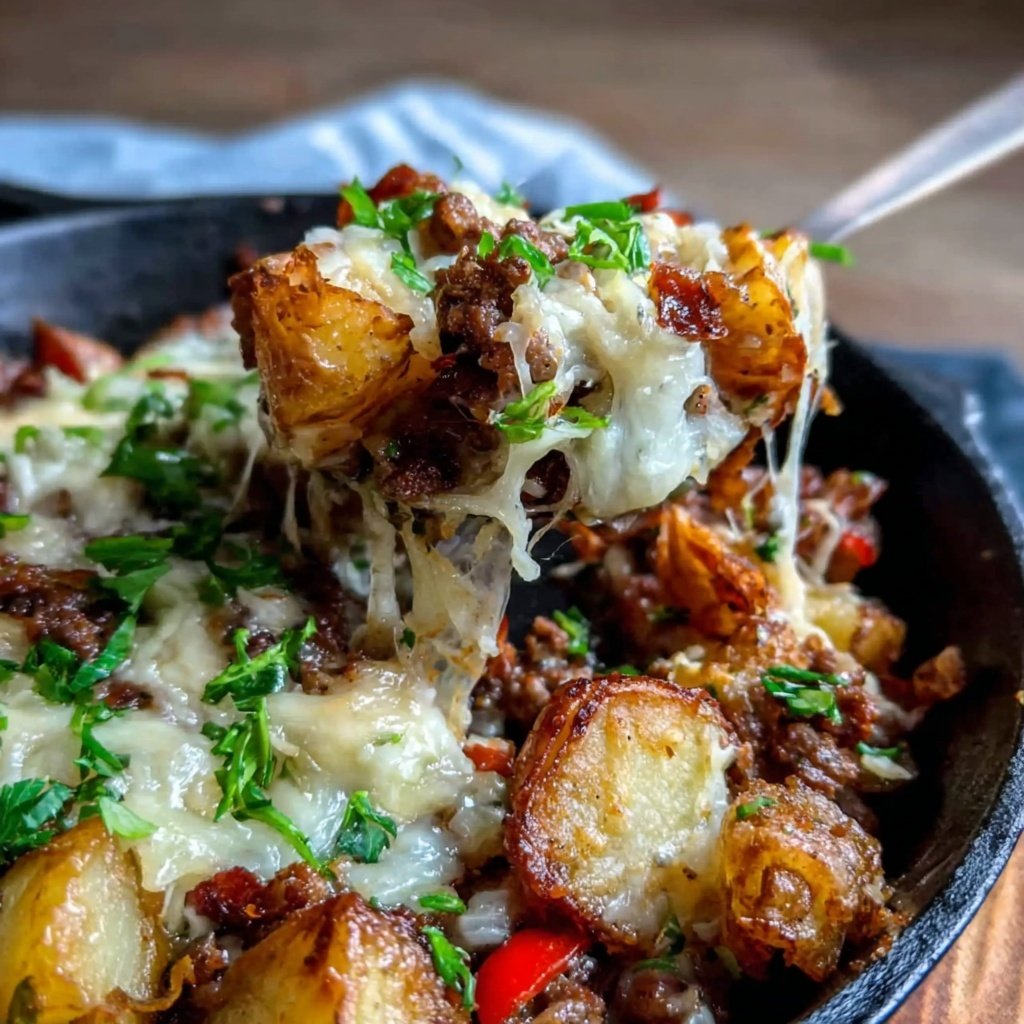 Hamburger Meat And Potato Skillet