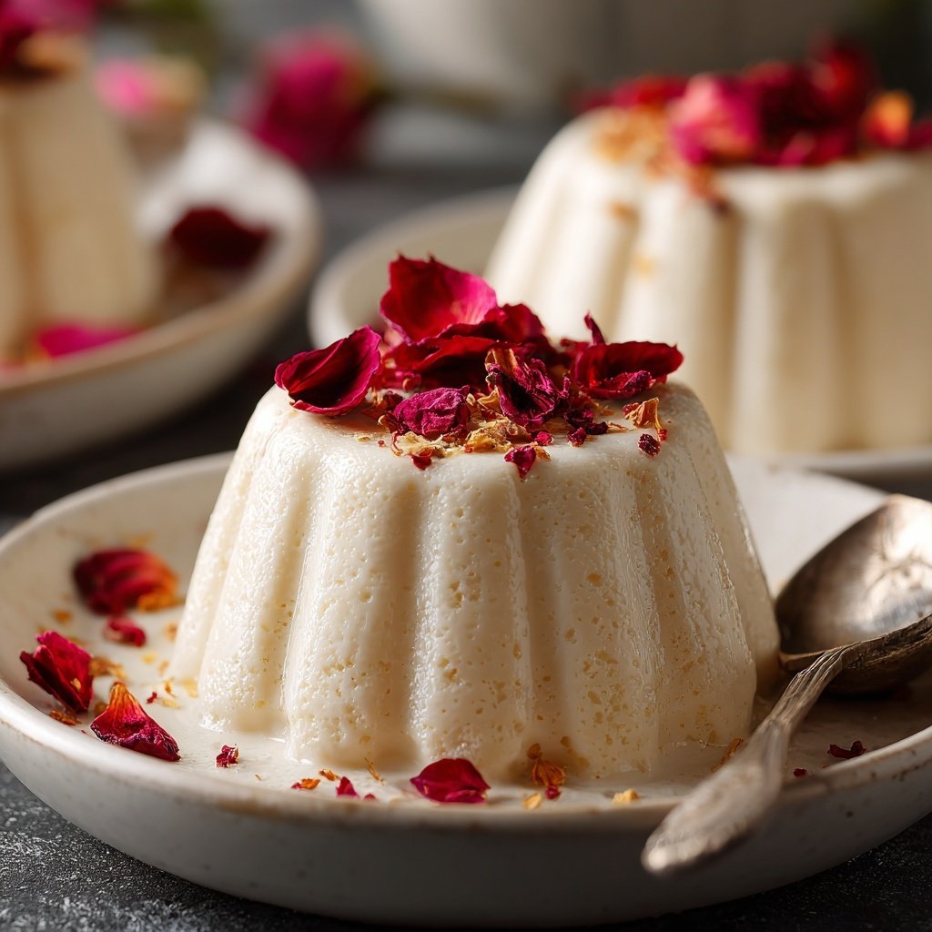 Rosewater Panna Cotta