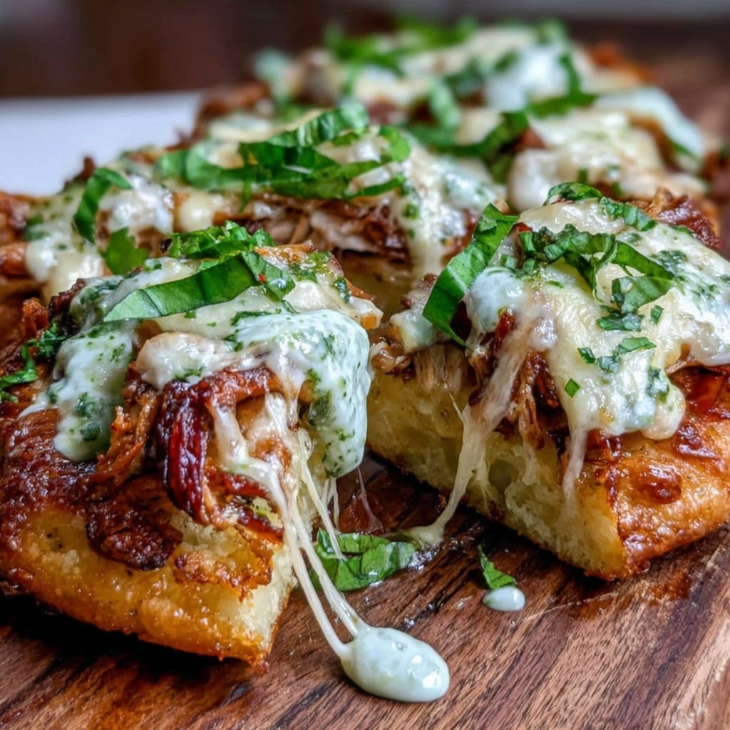 Rotisserie Chicken And Pesto Flatbread