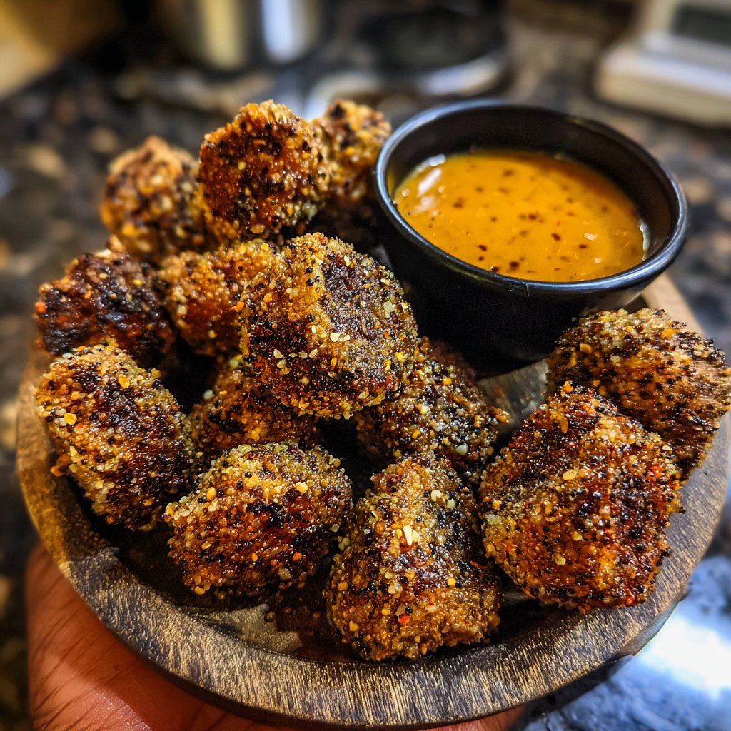 Jamaican Jerk Mushroom Bites