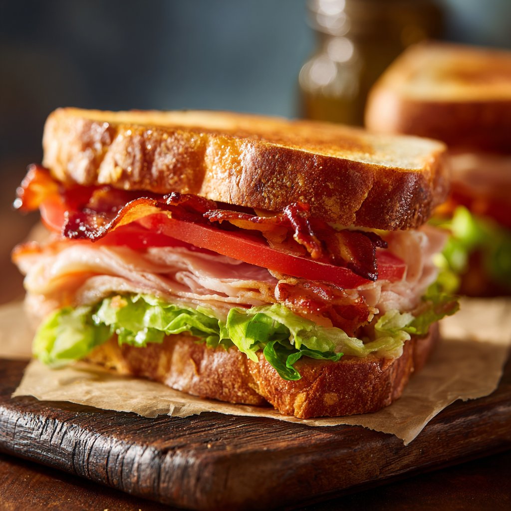 Healthy BLT Sandwich Lunch