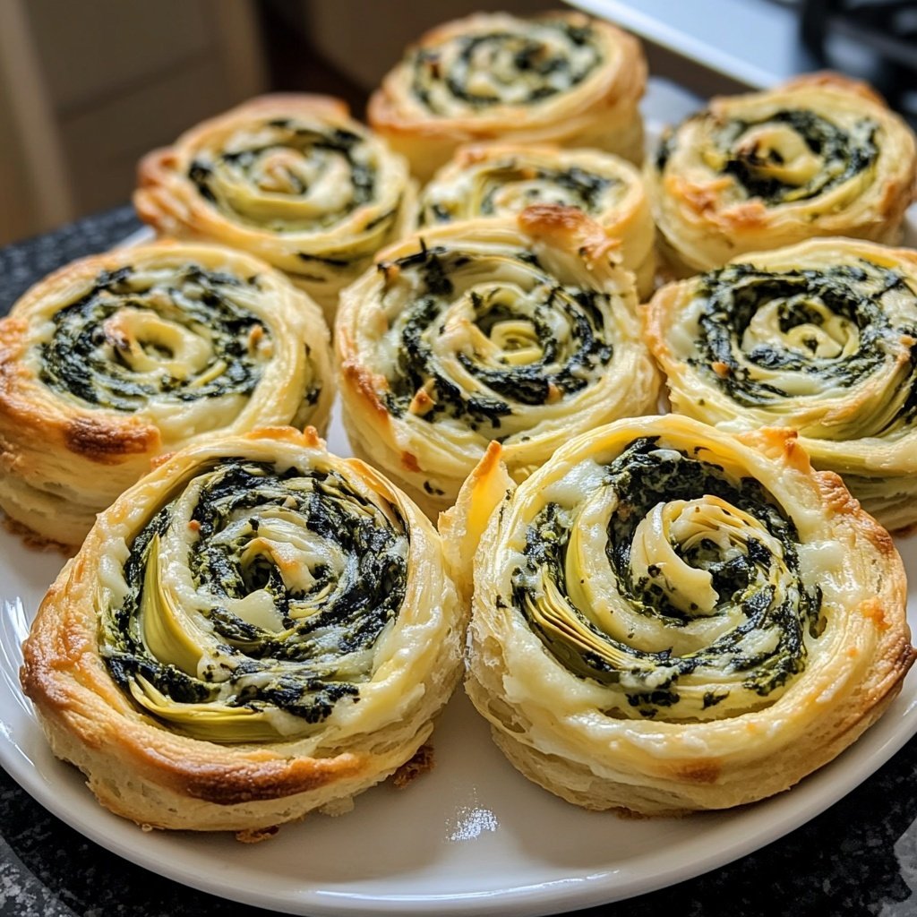 Spinach Artichoke Swirls